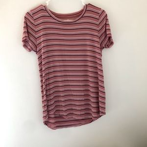 hollister suddle pink tee!!